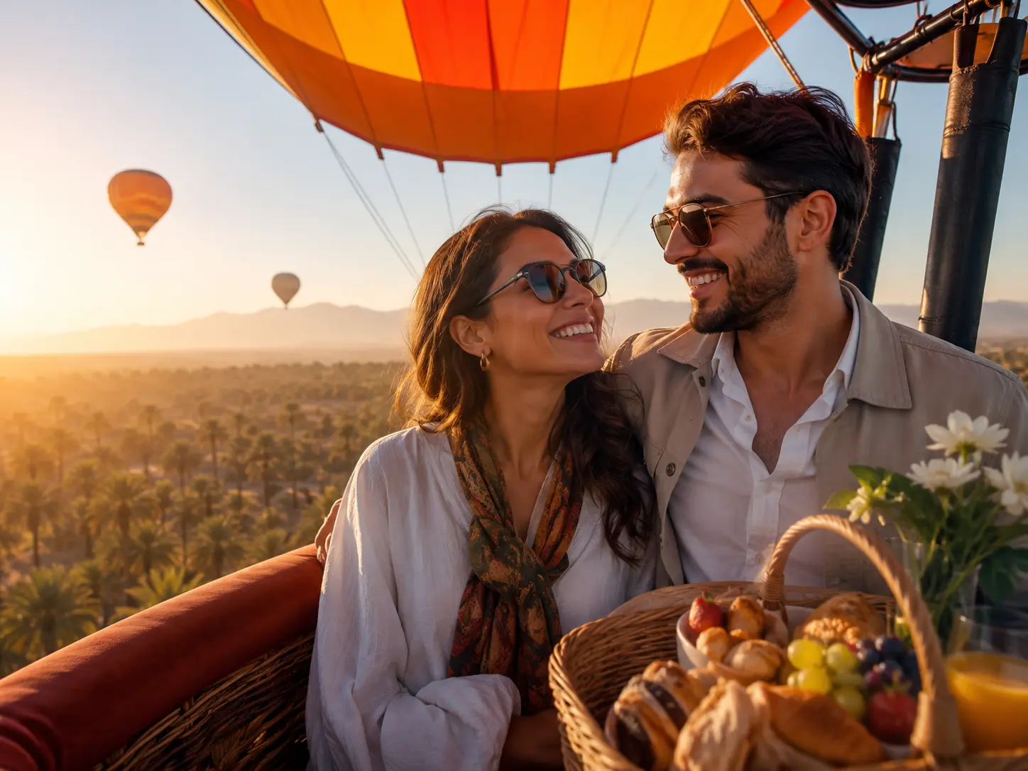 Hot-air balloon flight