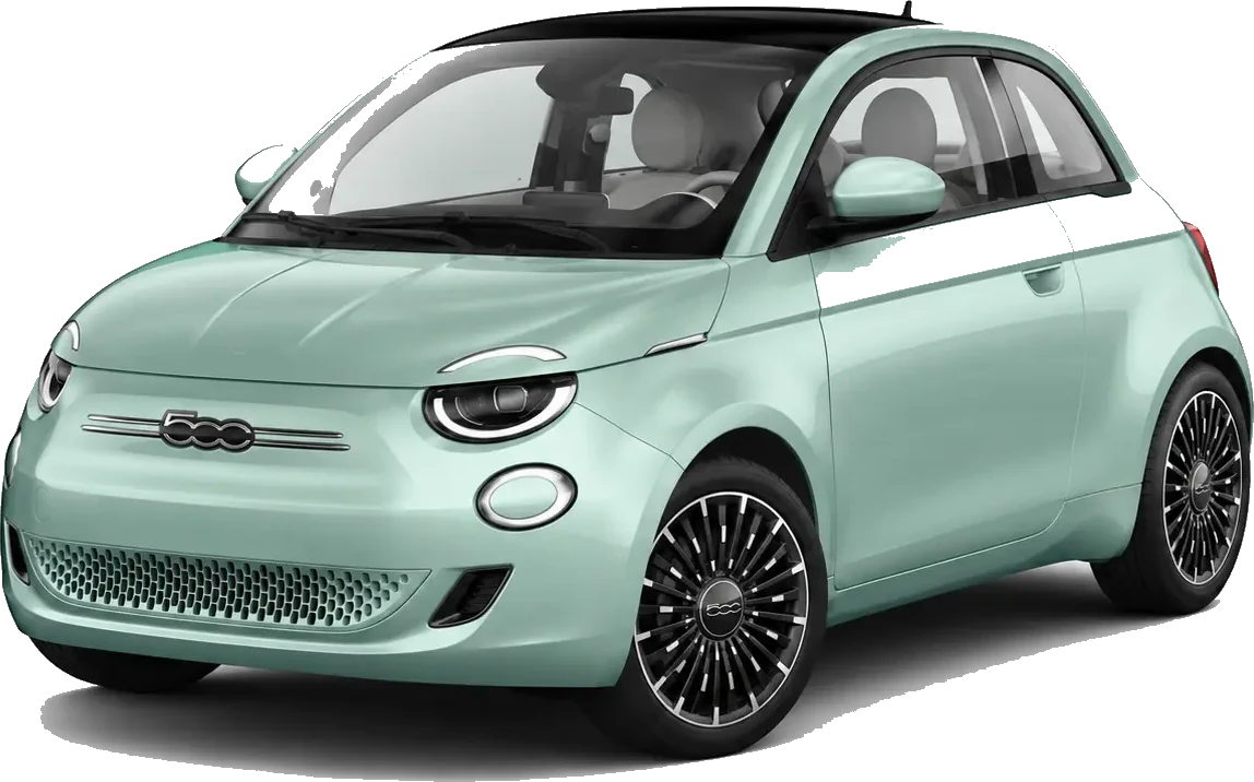 Fiat 500, front three-quarter view